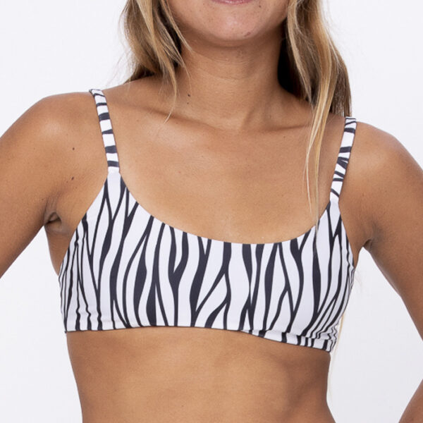 Sport Bikini Top Sassy Zebra